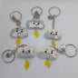 storm cloud polymer clay keyring