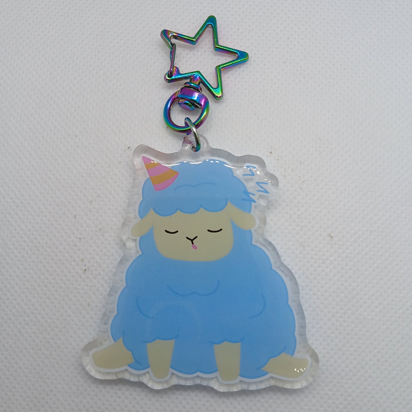 Lucky dip acrylic keyring bags