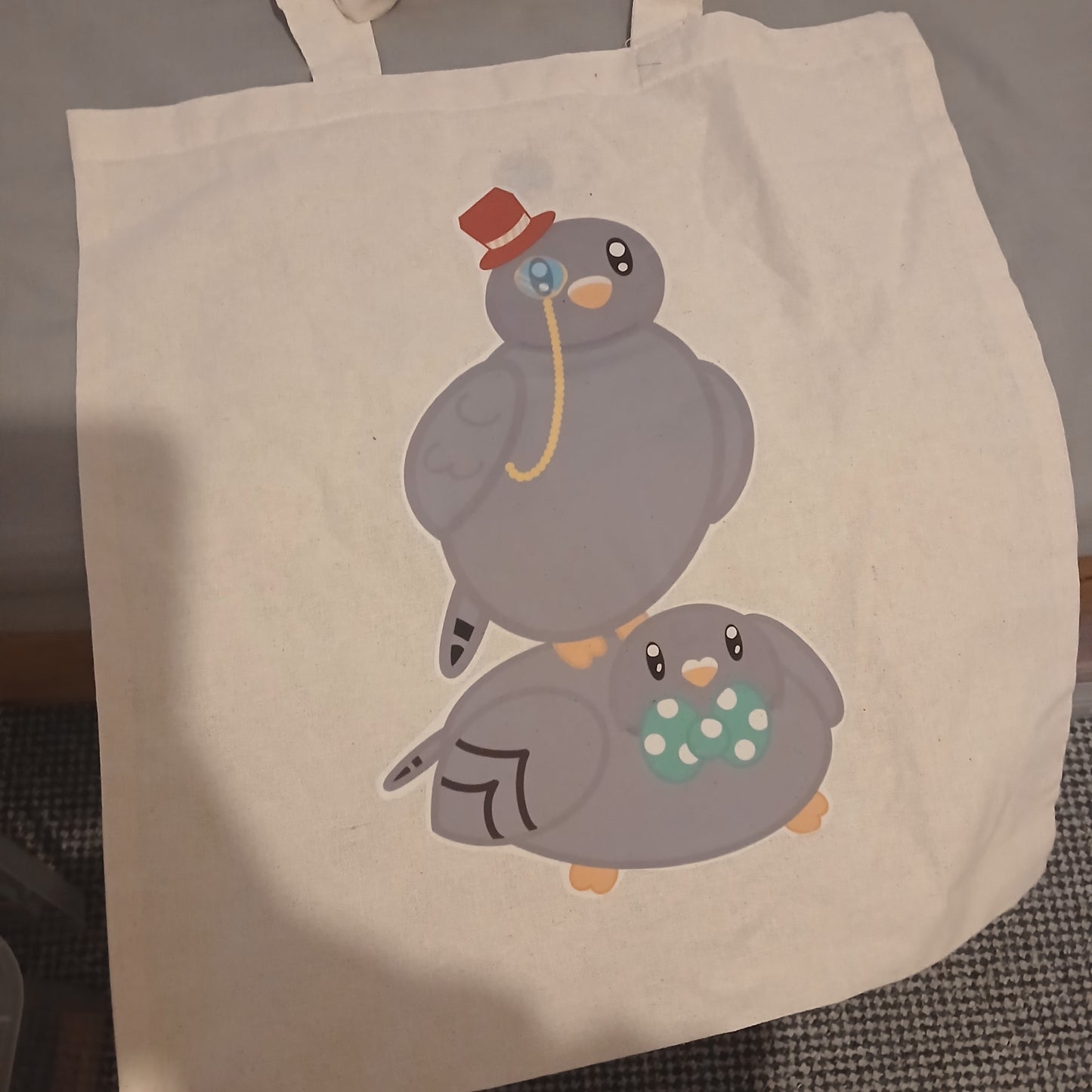 posh pigeon tote bag