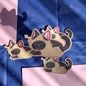Sleeping siamese cat 2" single sticker
