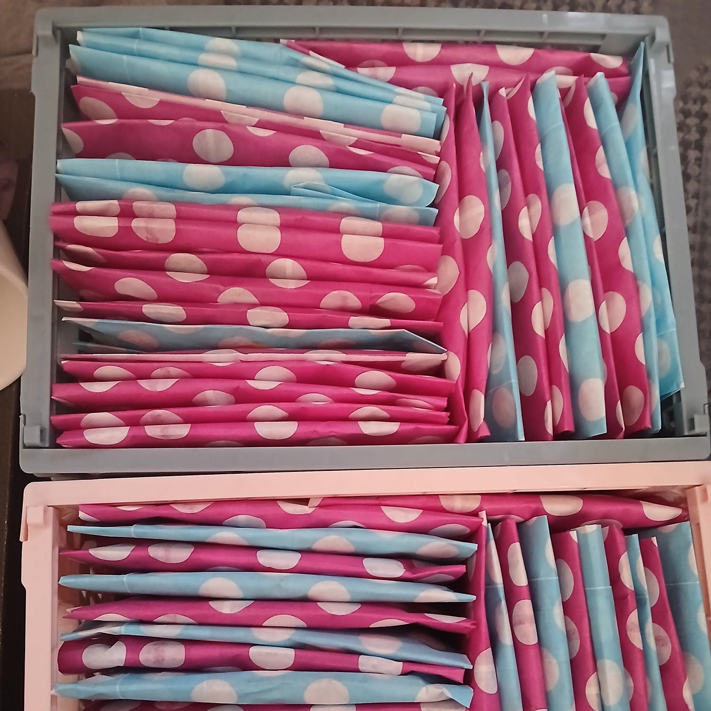 Lucky dip acrylic keyring bags
